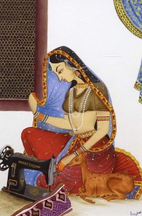 Rida Fatima, Mughal Talor, 6 x 9 Inch, Gouache on Wasli, Miniature Painting, AC-RDF-CEAD-031